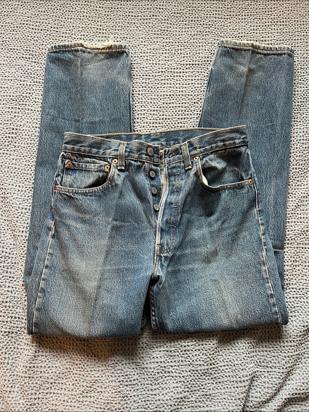 Levi’s Classic Men's Blue Denim Jeans - Button Fly